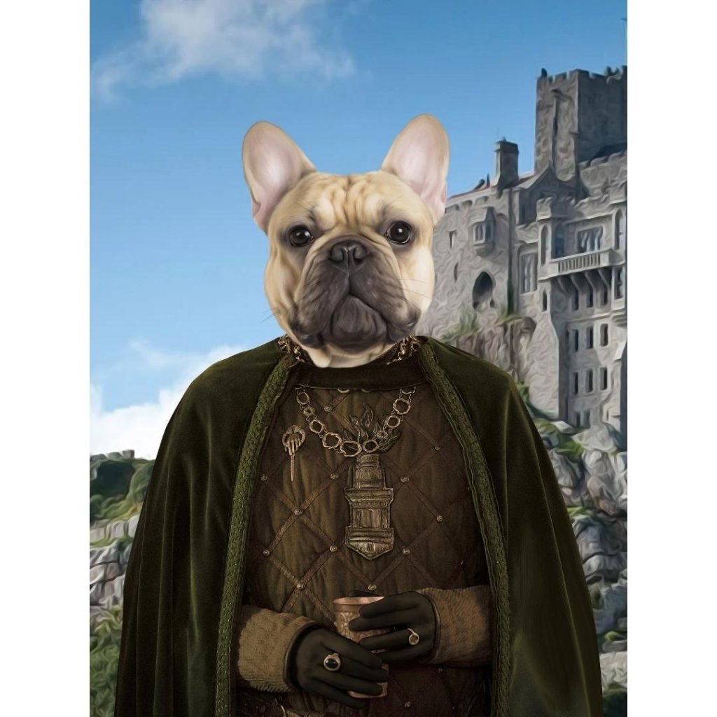 Pet Portraits | The Kings Informer (House Of The Dragon Inspired): Custom Digital Download Pet Portrait | Paw & Glory