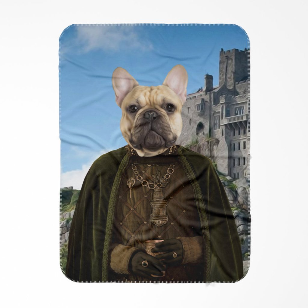 Pet Portraits | The Kings Informer (House Of The Dragon Inspired): Custom Pet Blanket | Paw & Glory