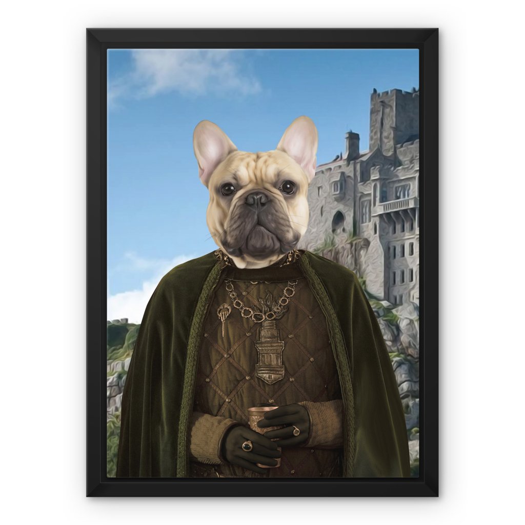 Pet Portraits | The Kings Informer (House Of The Dragon Inspired): Custom Pet Canvas | Paw & Glory