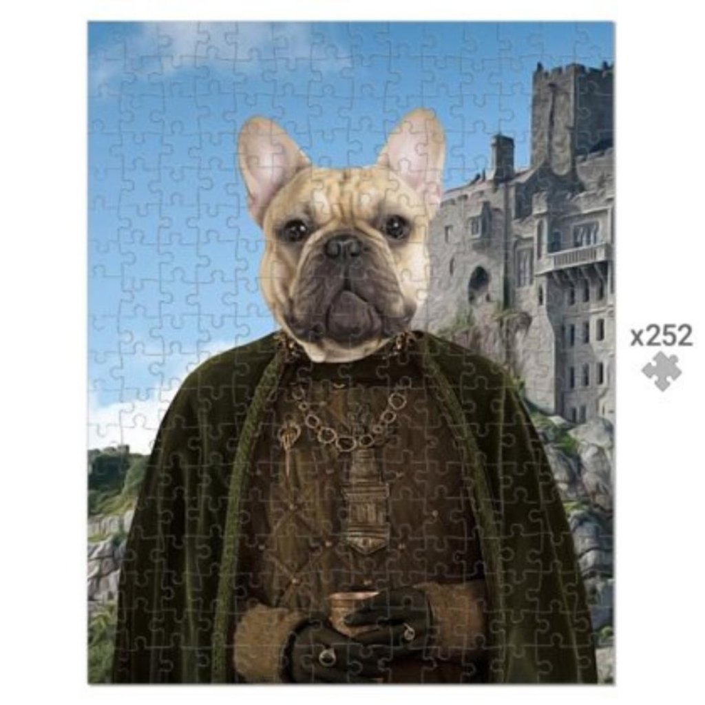 Pet Portraits | The Kings Informer (House Of The Dragon Inspired): Custom Pet Puzzle | Paw & Glory