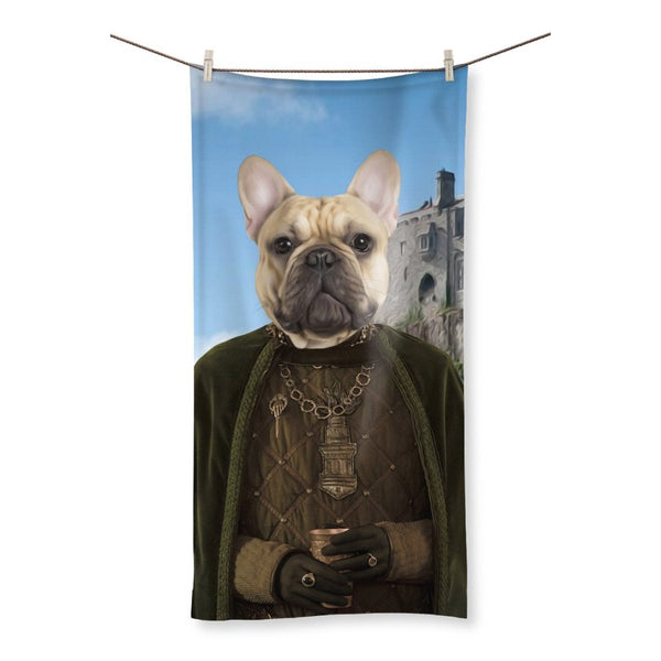 Royal Informer Custom Pet Towel | Renaissance Pet Portrait | Paw & Glory