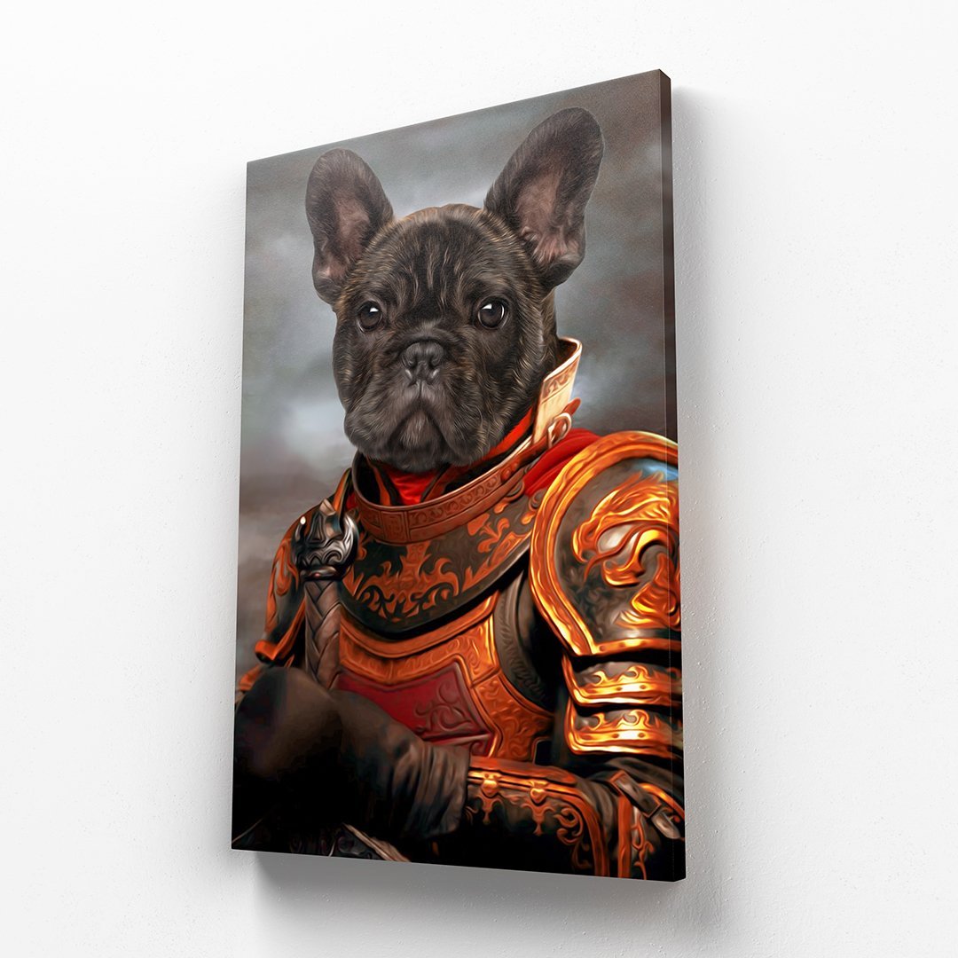 Pet Portraits | The Knight: Custom Pet Canvas | Paw & Glory