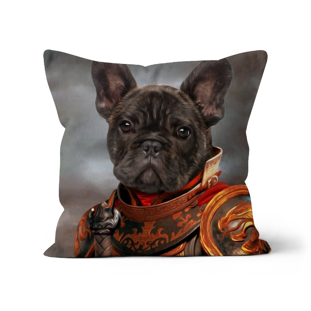 Pet Portraits | The Knight: Custom Pet Pillow | Paw & Glory