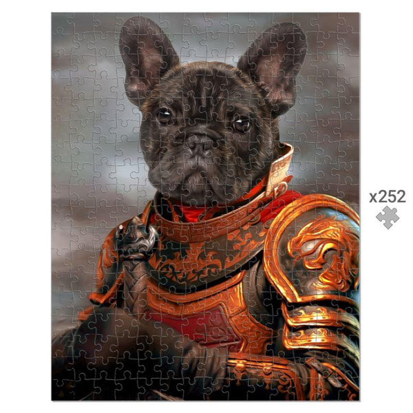 The Knight: Custom Pet Puzzle | royal pet portrait | Paw & Glory