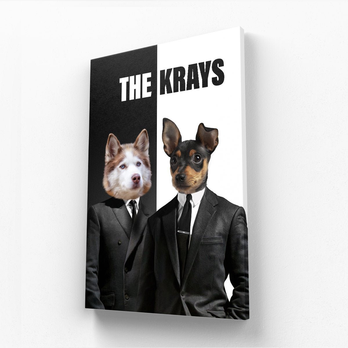 Pet Portraits | The Krays: Custom Pet Canvas | Paw & Glory