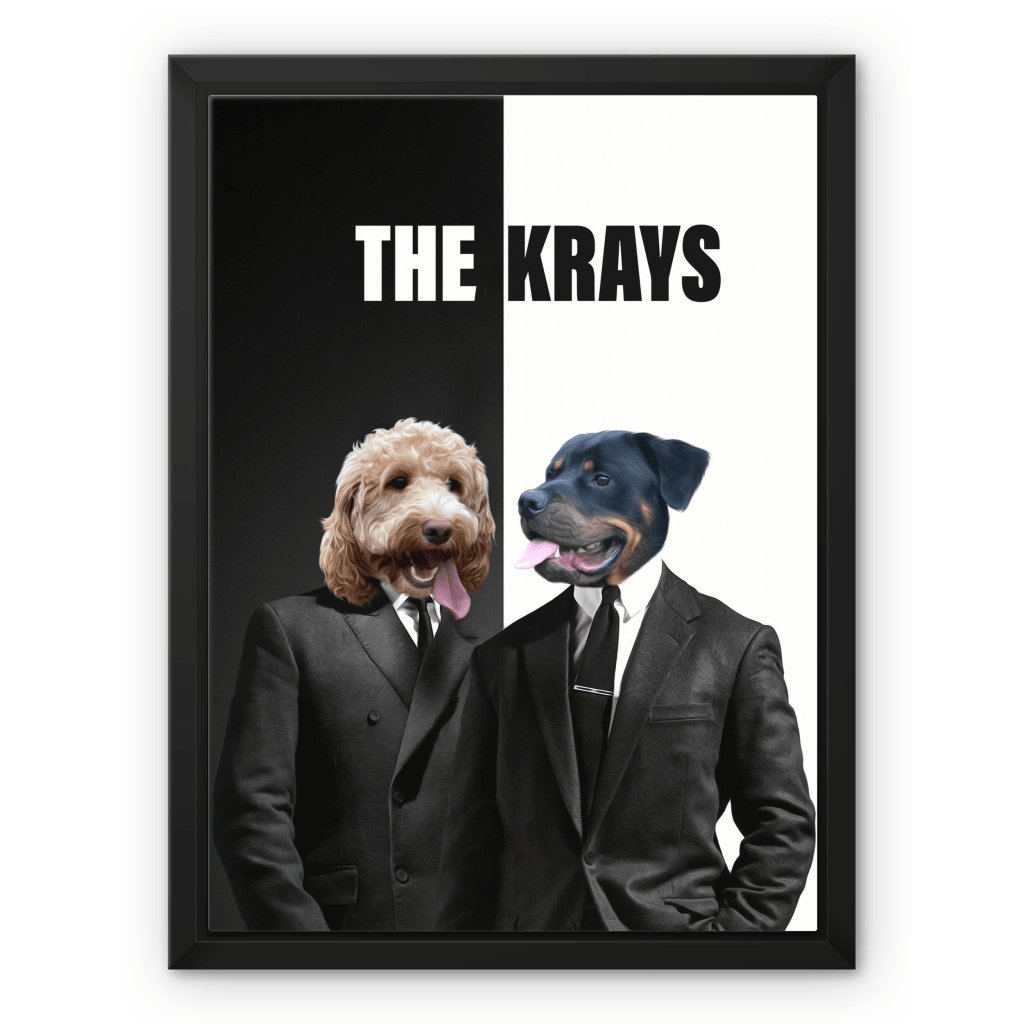 The Krays: Custom Pet Canvas - Paw & Glory - Dog Portraits - Pet Portraits