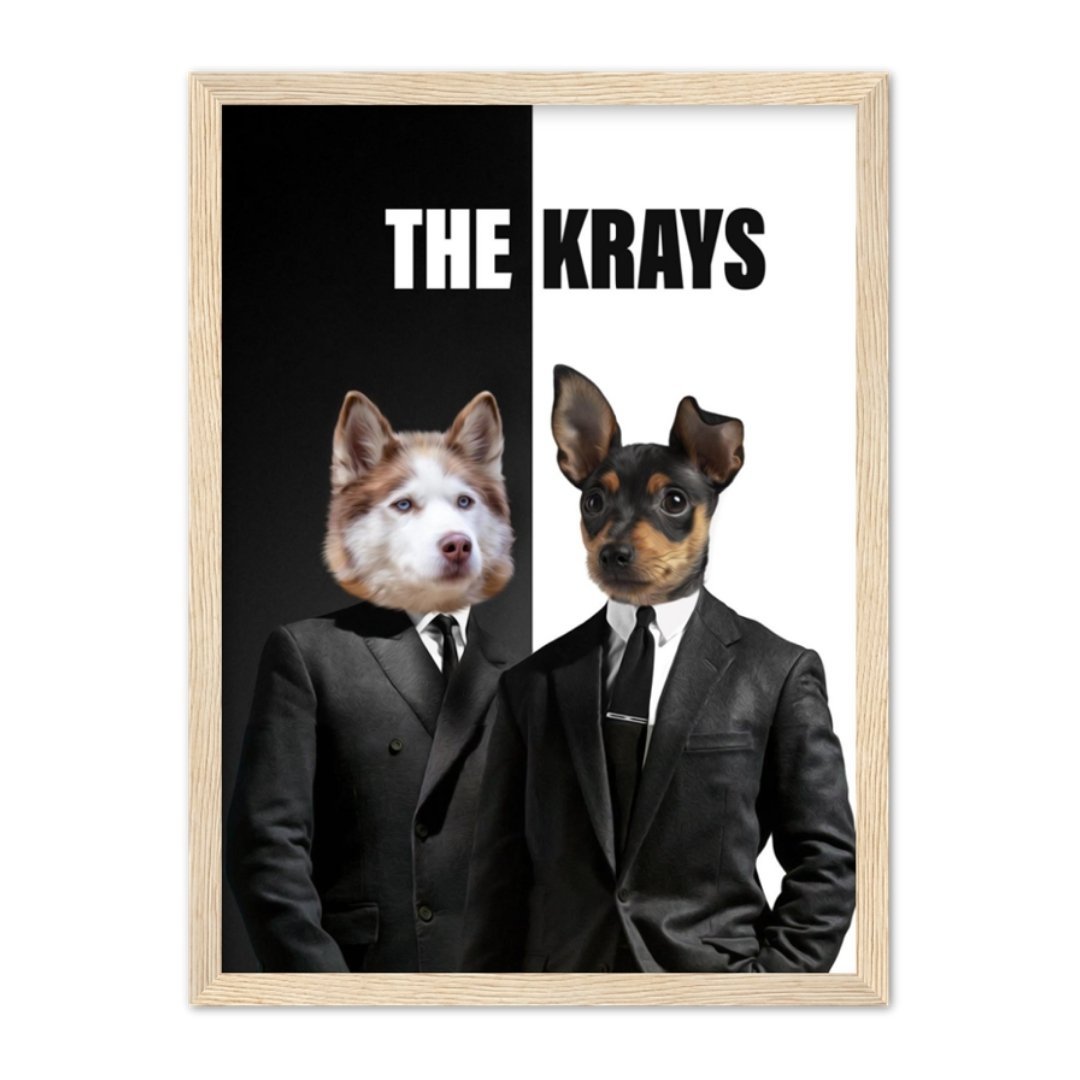 Pet Portraits | The Krays: Custom Pet Portrait | Paw & Glory