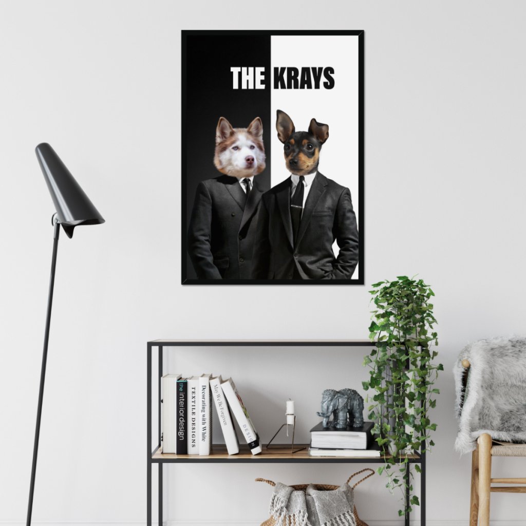 Pet Portraits | The Krays: Custom Pet Portrait | Paw & Glory