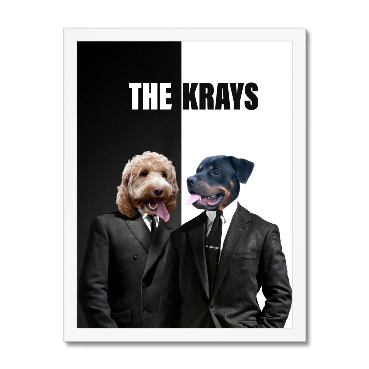 Pet Portraits | The Krays: Custom Pet Portrait | Paw & Glory