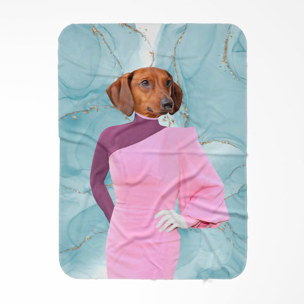 Pet Portraits | The Kyle (Real Housewives Of Beverley Hills): Custom Pet Blanket | Paw & Glory
