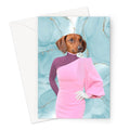 Luxury Glamour Star: Custom Pet Greeting Card