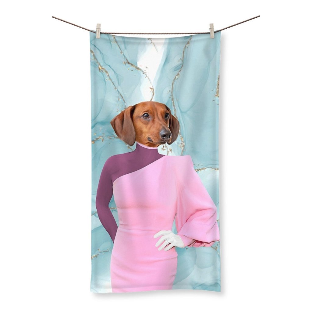 Pet Portraits | The Kyle (Real Housewives Of Beverley Hills): Custom Pet Towel | Paw & Glory