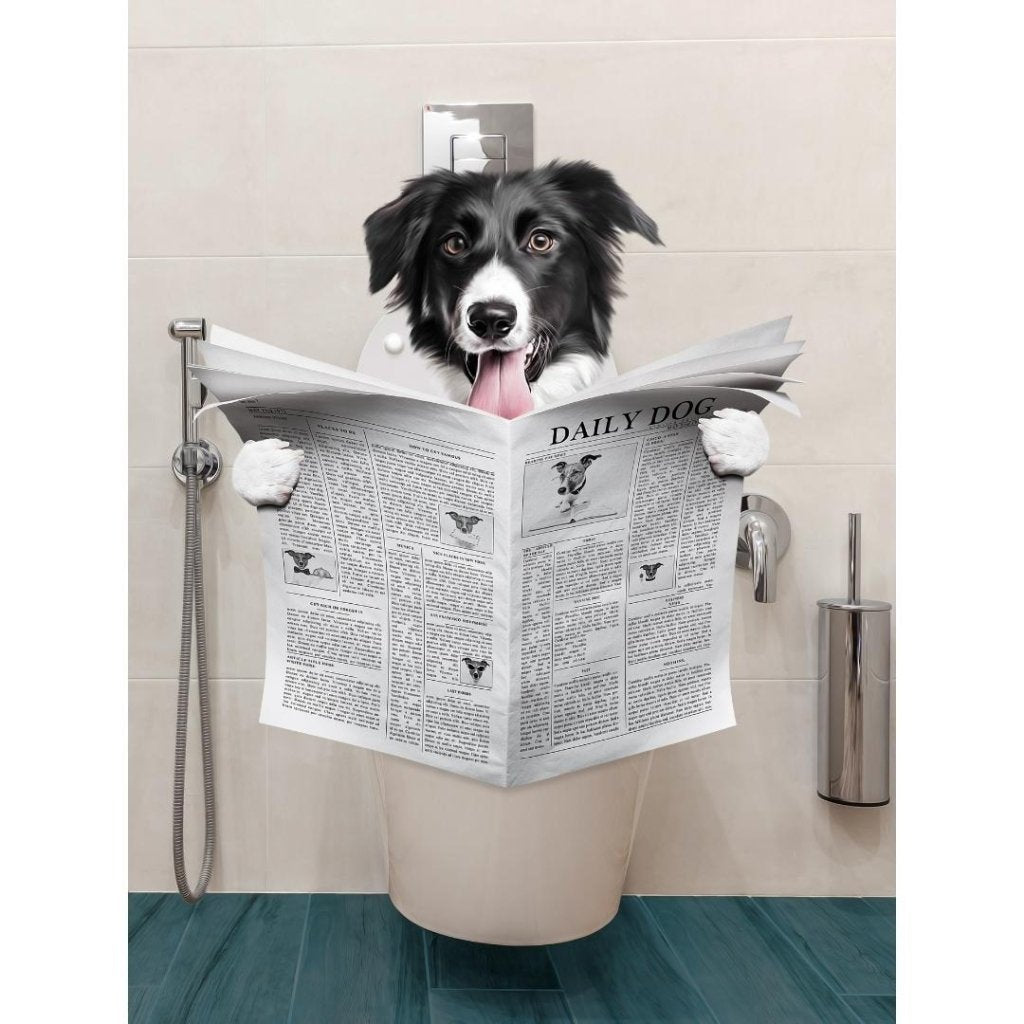 Pet Portraits | The Lavatory: Custom Digital Download Pet Portrait | Paw & Glory