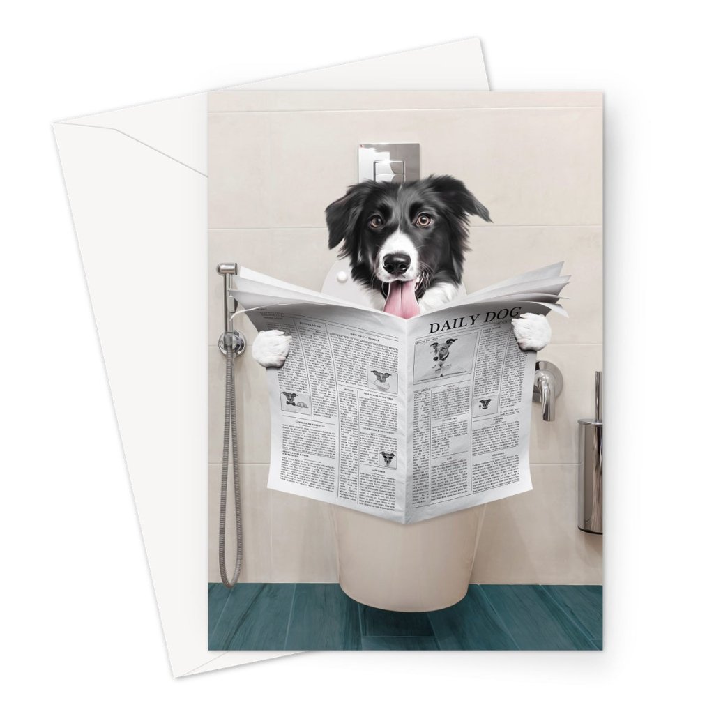 The Lavatory: Custom Pet Greeting Card - Paw & Glory - Dog Portraits - Pet Portraits