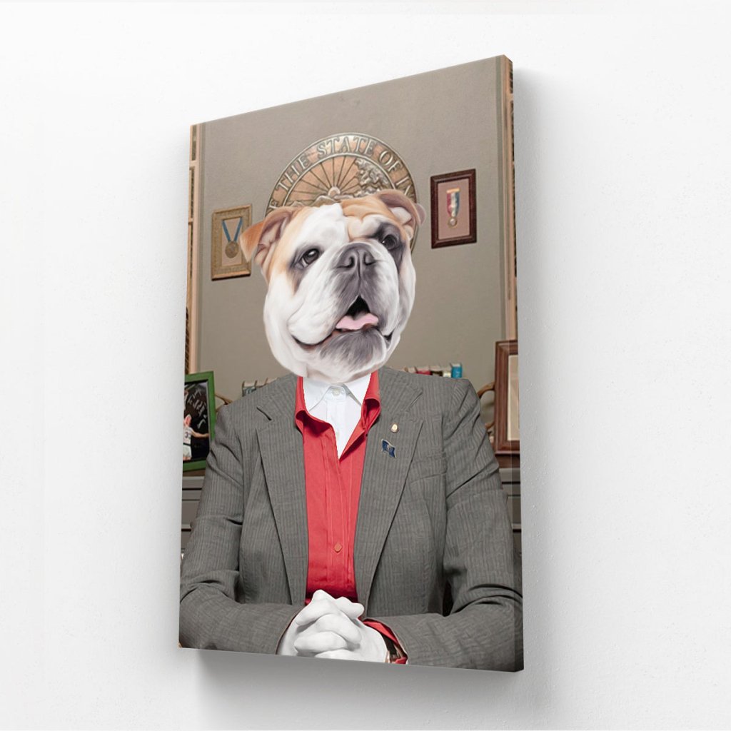 Pet Portraits | The Leslie (Parks & Recreation Inspired): Custom Pet Canvas | Paw & Glory