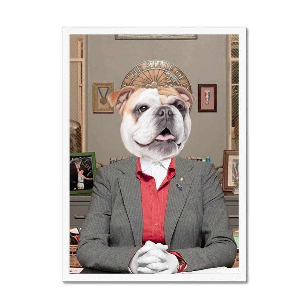 Pet Portraits | The Leslie (Parks & Recreation Inspired): Custom Pet Portrait | Paw & Glory