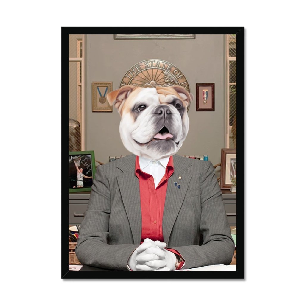 Pet Portraits | The Leslie (Parks & Recreation Inspired): Custom Pet Portrait | Paw & Glory