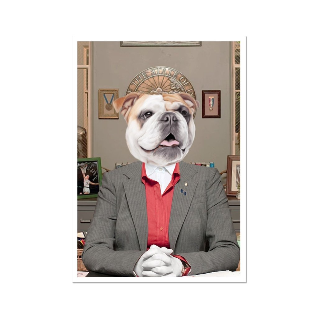 Pet Portraits | The Leslie (Parks & Recreation Inspired): Custom Pet Poster | Paw & Glory