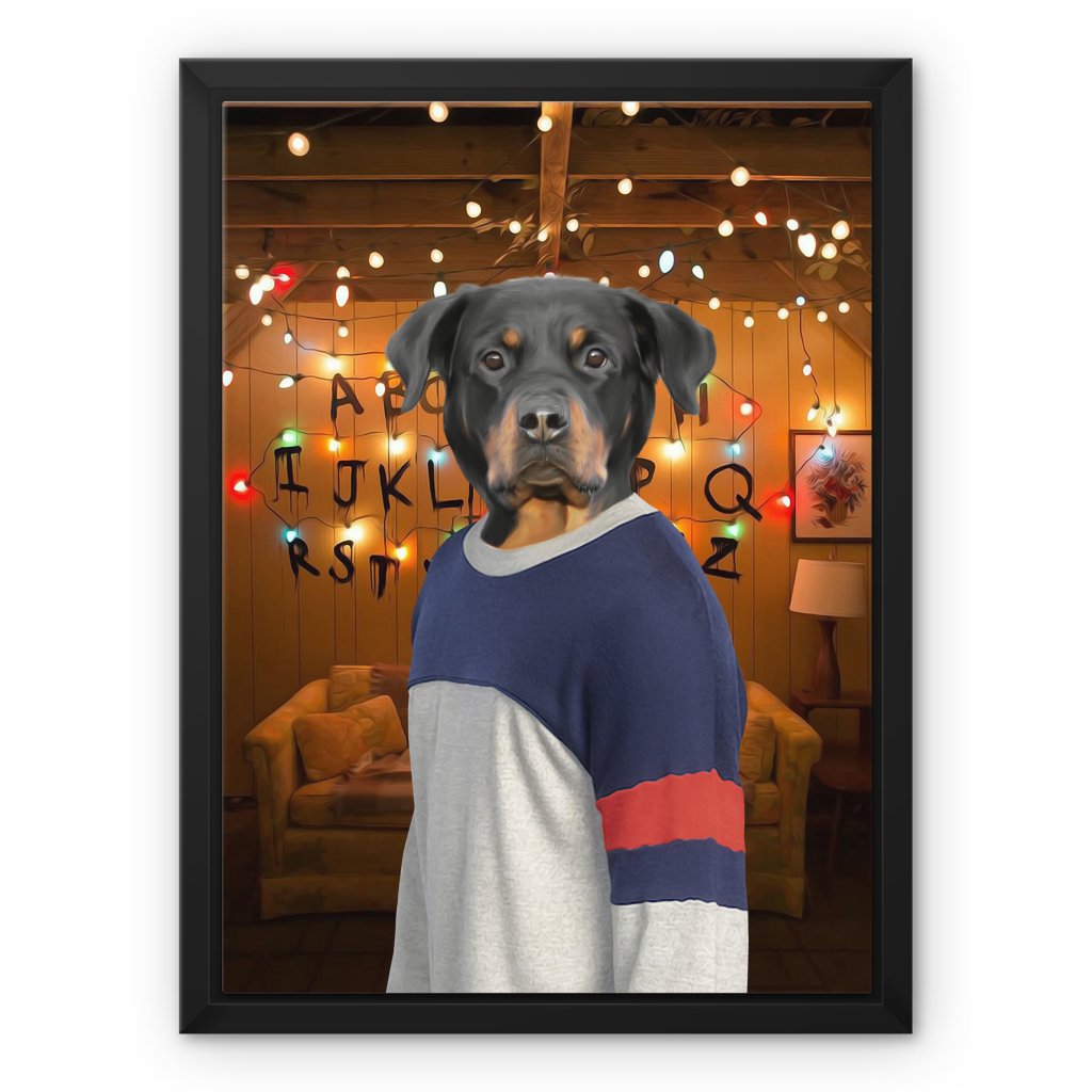 Pet Portraits | The Lucas (Stranger Things Inspired): Custom Pet Canvas | Paw & Glory