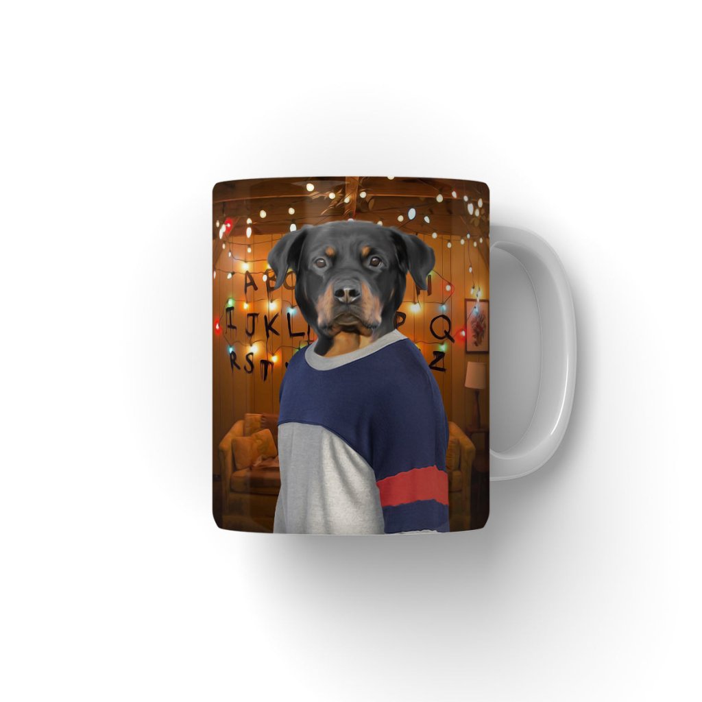 Retro 80s Sci-Fi Custom Pet Coffee Mug | Funny Pet Portrait Gift | Paw & Glory