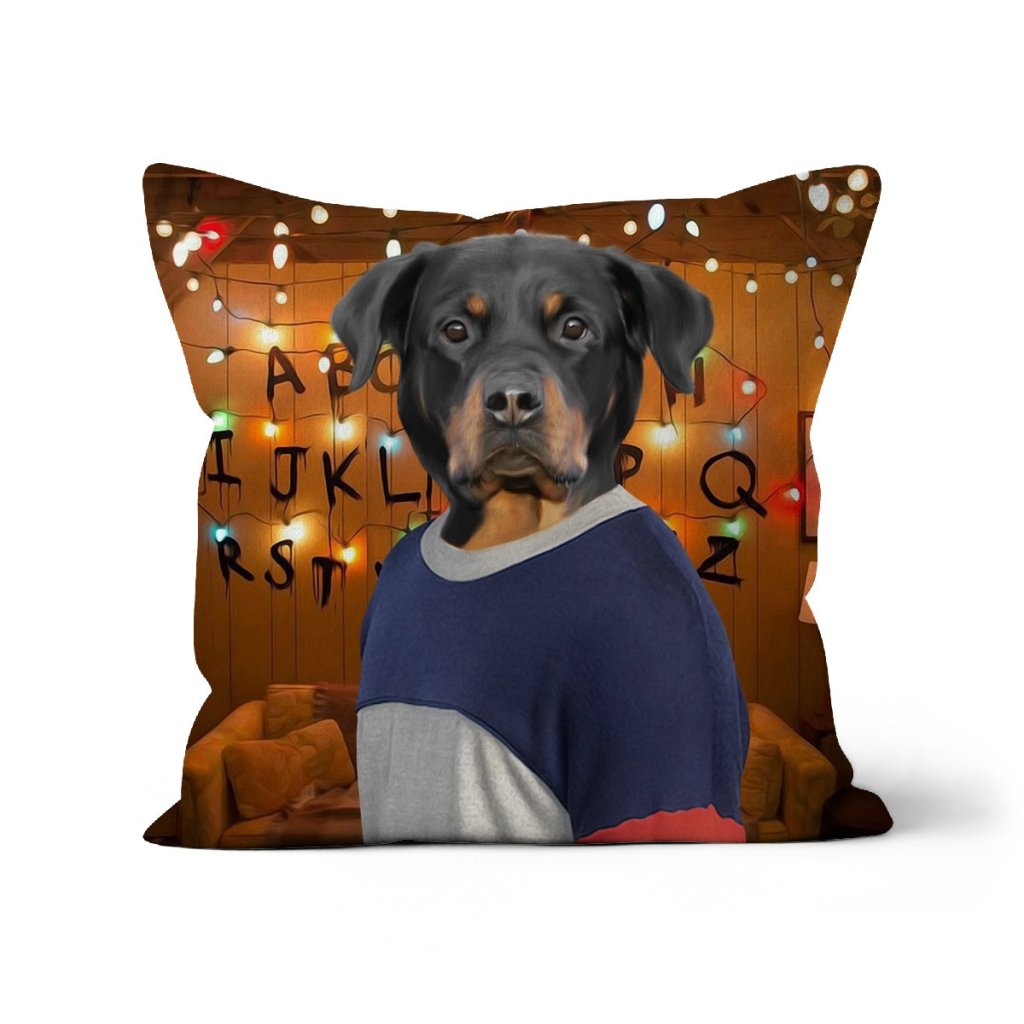 Pet Portraits | The Lucas (Stranger Things Inspired): Custom Pet Pillow | Paw & Glory