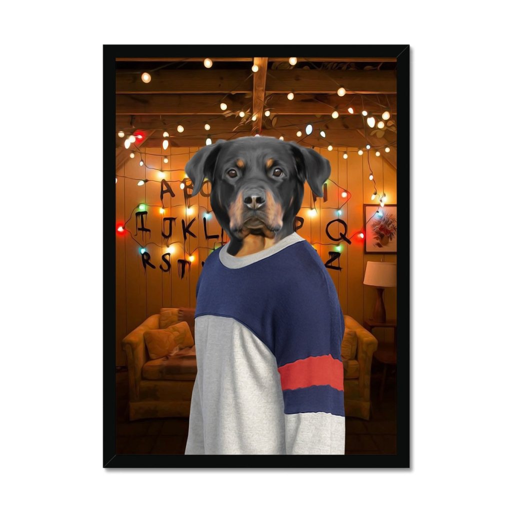 Pet Portraits | The Lucas (Stranger Things Inspired): Custom Pet Portrait | Paw & Glory