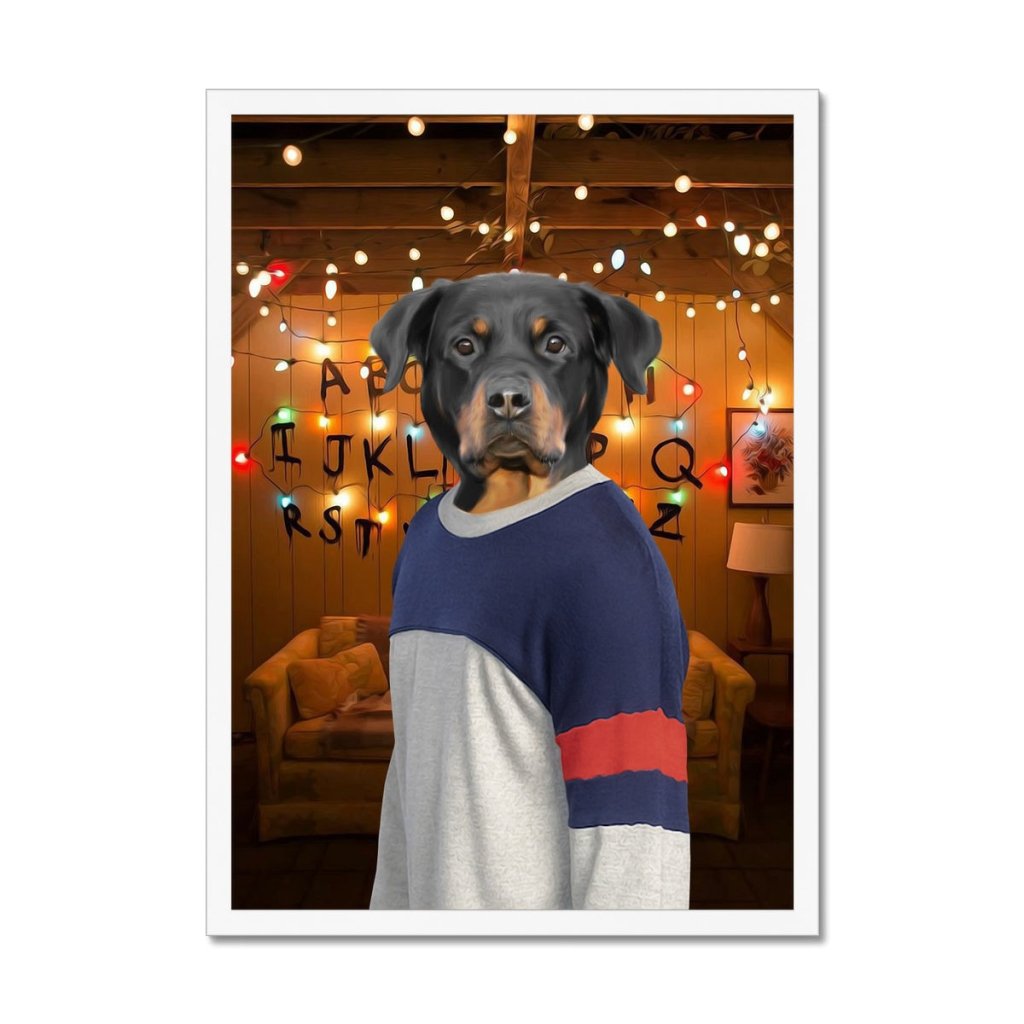 Pet Portraits | The Lucas (Stranger Things Inspired): Custom Pet Portrait | Paw & Glory