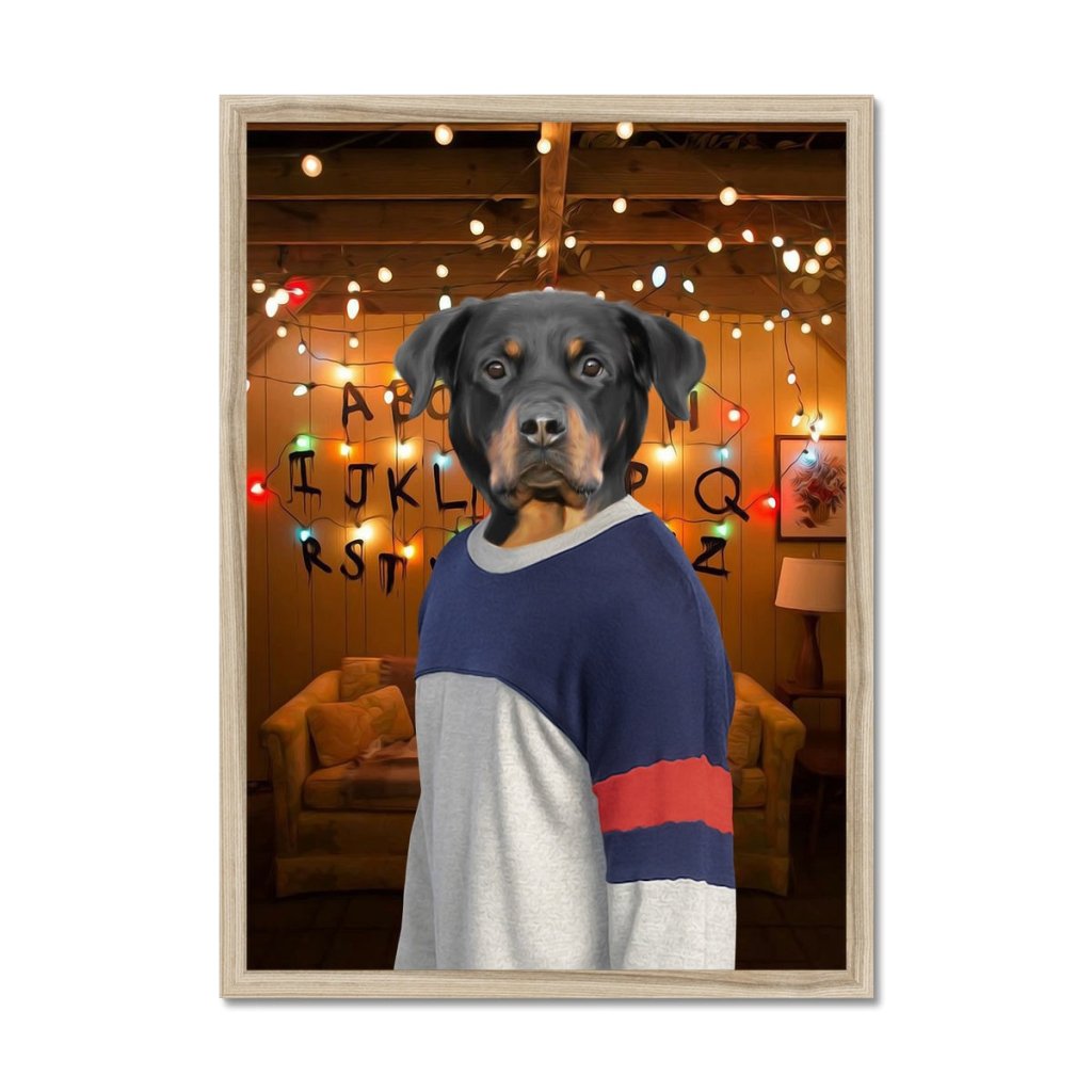 Pet Portraits | The Lucas (Stranger Things Inspired): Custom Pet Portrait | Paw & Glory