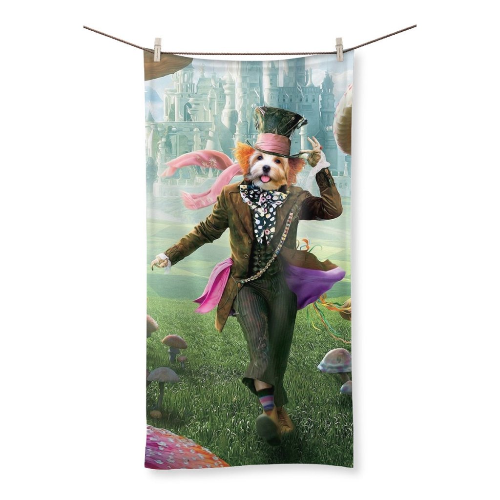 Pet Portraits | The Mad Hatter: Custom Pet Towel | Paw & Glory