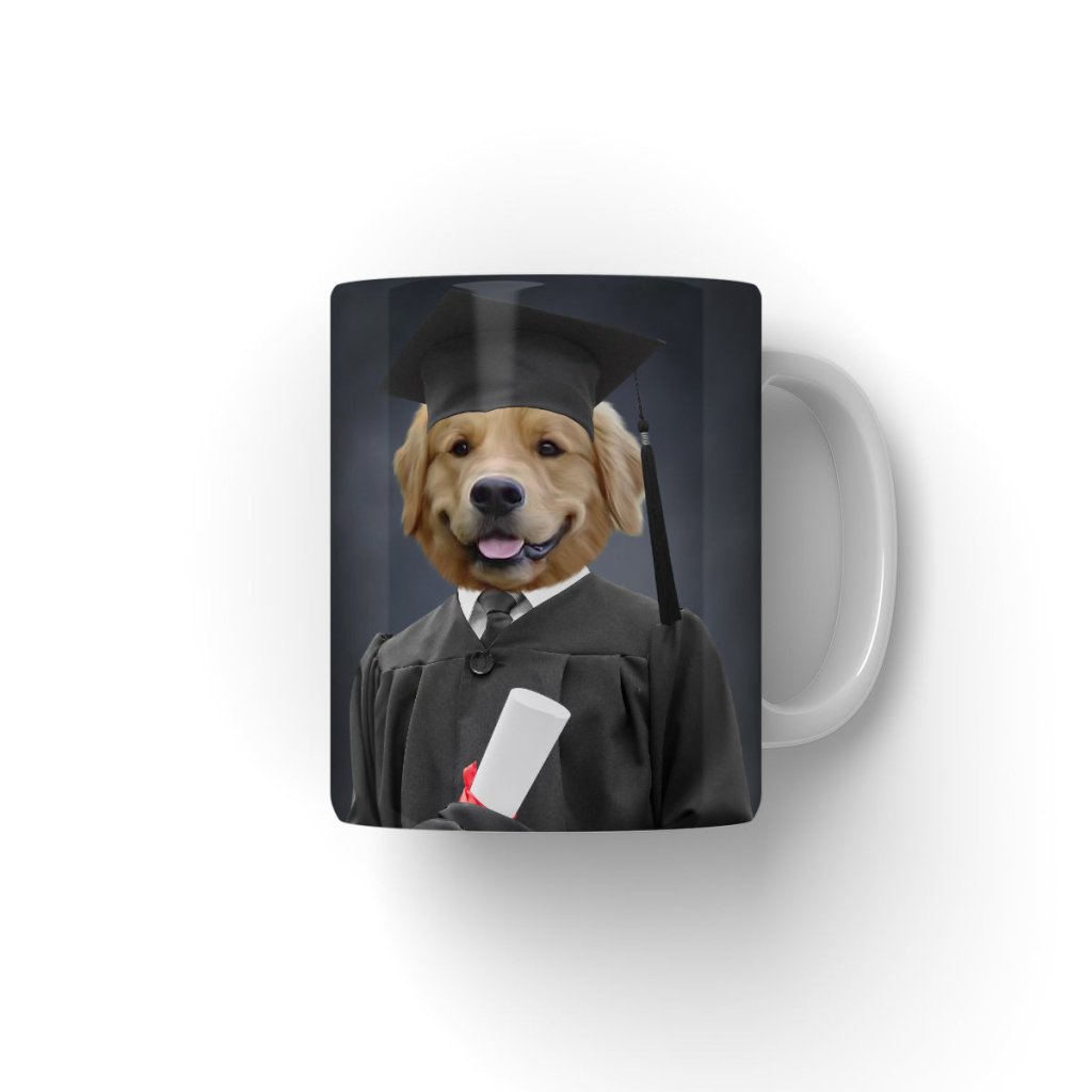Pet Portraits | The Male Graduate: Custom Pet Coffee Mug | Paw & Glory