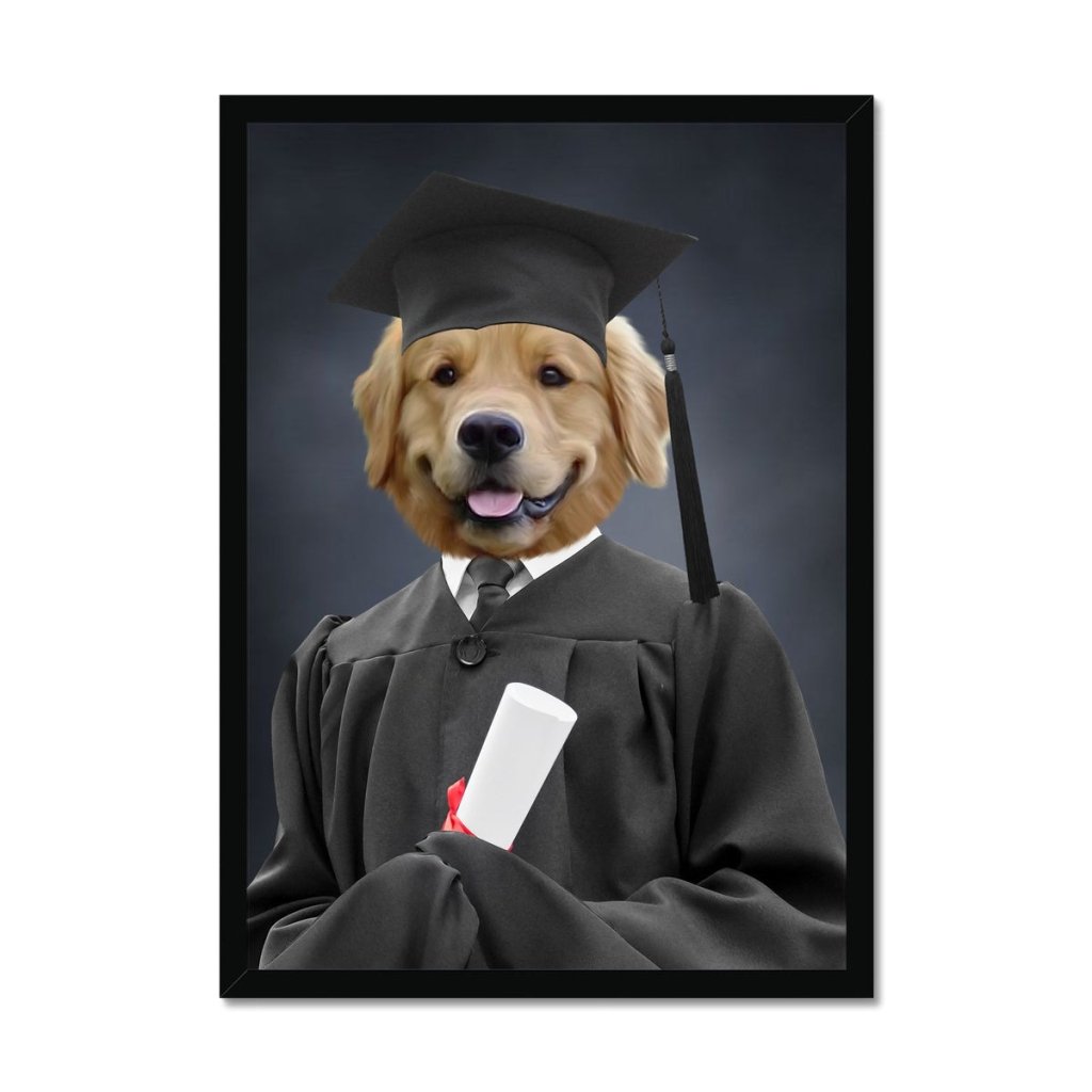 Pet Portraits | The Male Graduate: Custom Pet Portrait | Paw & Glory