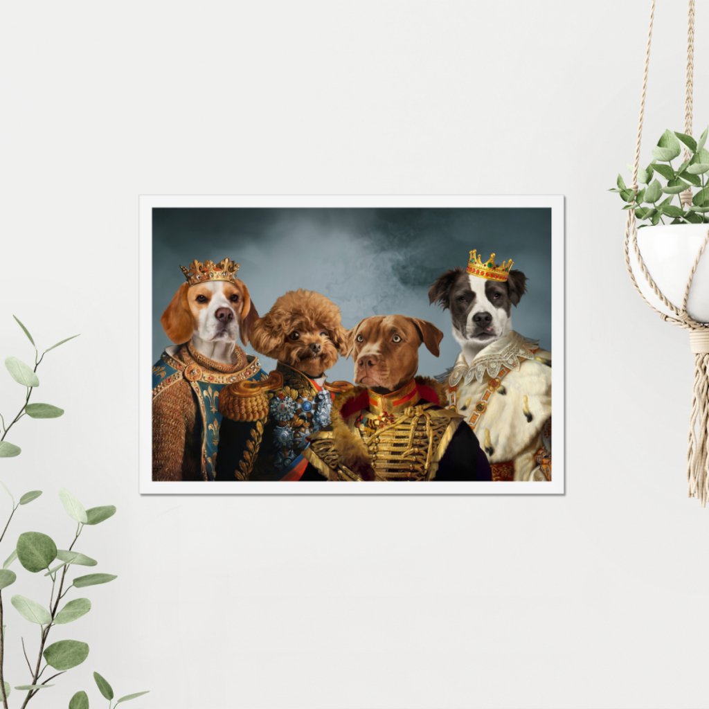 Pet Portraits | The Male Royals: Custom Pet Poster | Paw & Glory