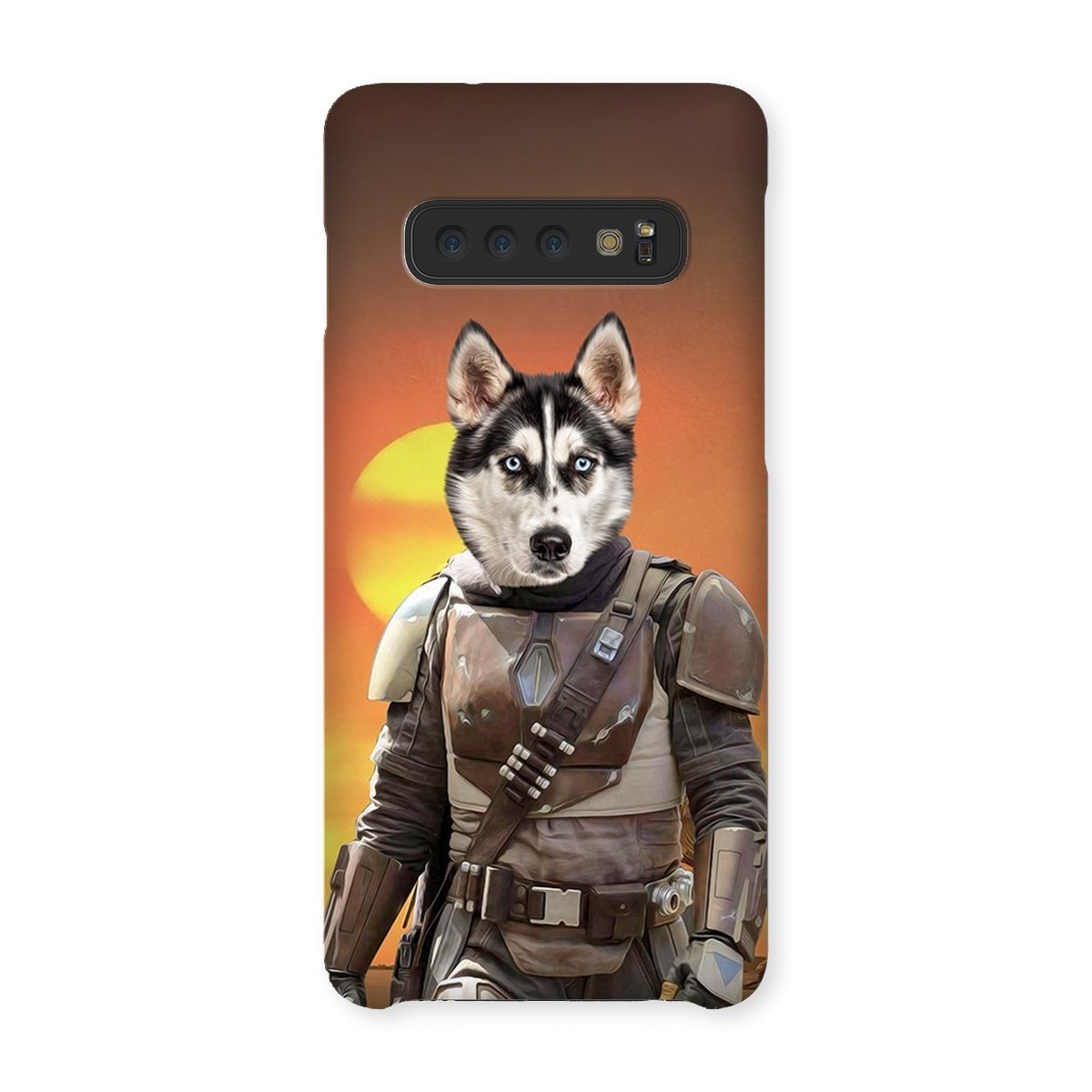 The Mando (Star Wars Inspired): Custom Pet Phone Case - Paw & Glory - Dog Portraits - Pet Portraits
