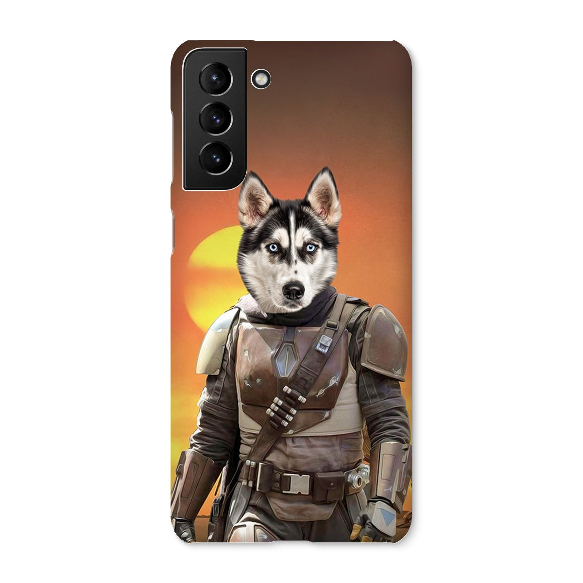 The Mando (Star Wars Inspired): Custom Pet Phone Case - Paw & Glory - #pet portraits# - #dog portraits# - #pet portraits uk#mozart pet portraits sale, dog portrait, personalized pet art, canvas pet portraits, painting pet, Pet portraits uk, Purrandmutt, Hattieandhugo