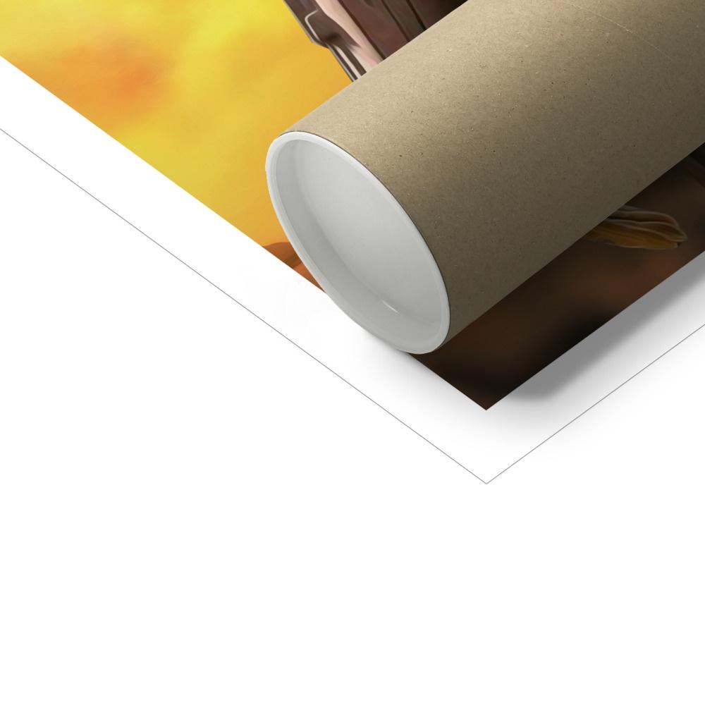 Pet Portraits | The Mando (Star Wars Inspired): Custom Pet Poster | Paw & Glory