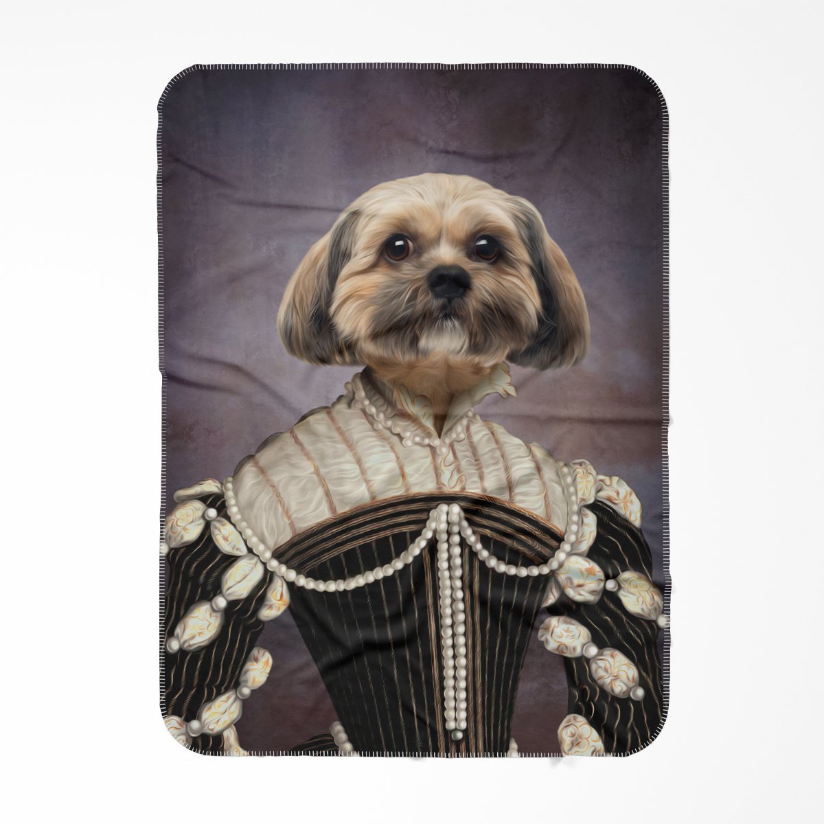 The Marquise: Custom Pet Blanket - Paw & Glory - Dog Portraits - Pet Portraits