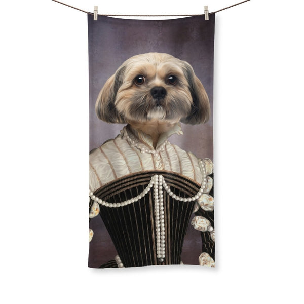 The Marquise: Custom Pet Towel | royal pet portrait | Paw & Glory