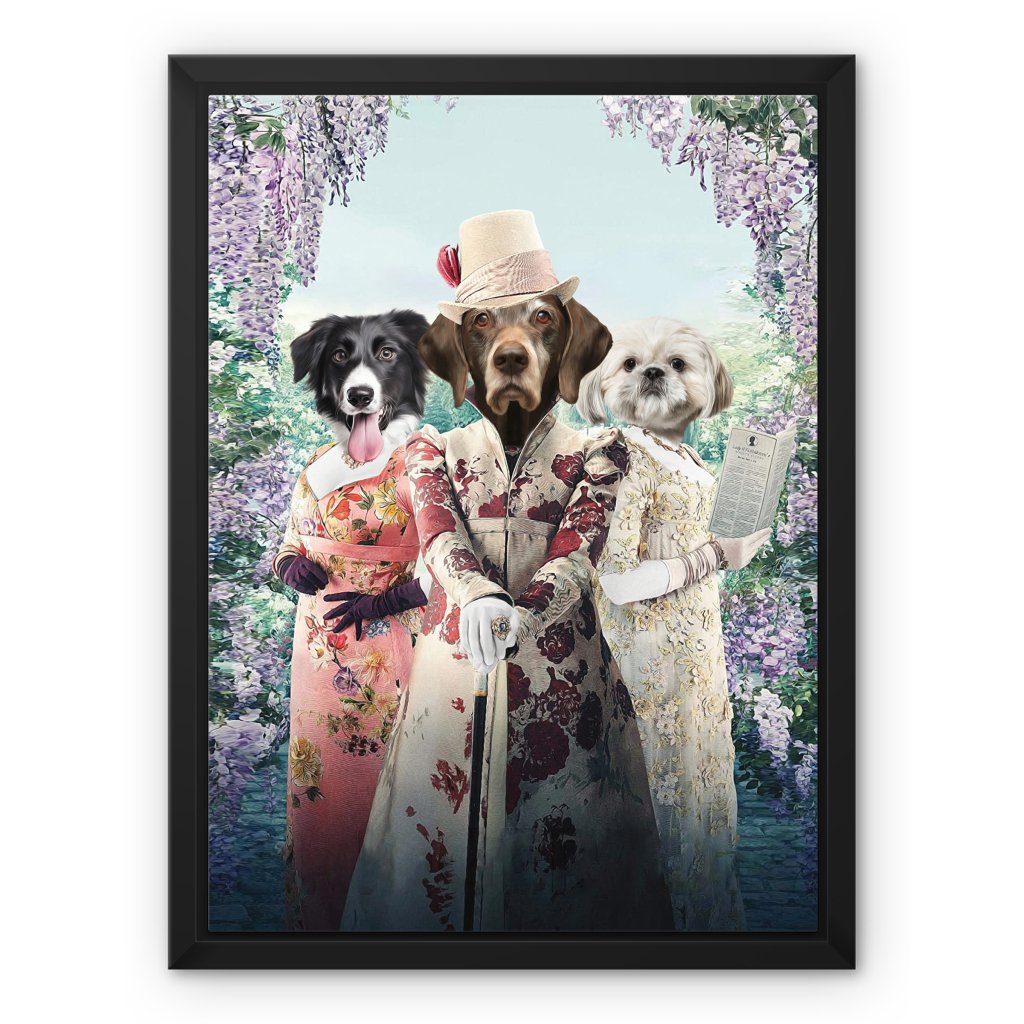 Pet Portraits | The Matchmakers (Bridgerton Inspired): Custom Pet Canvas | Paw & Glory
