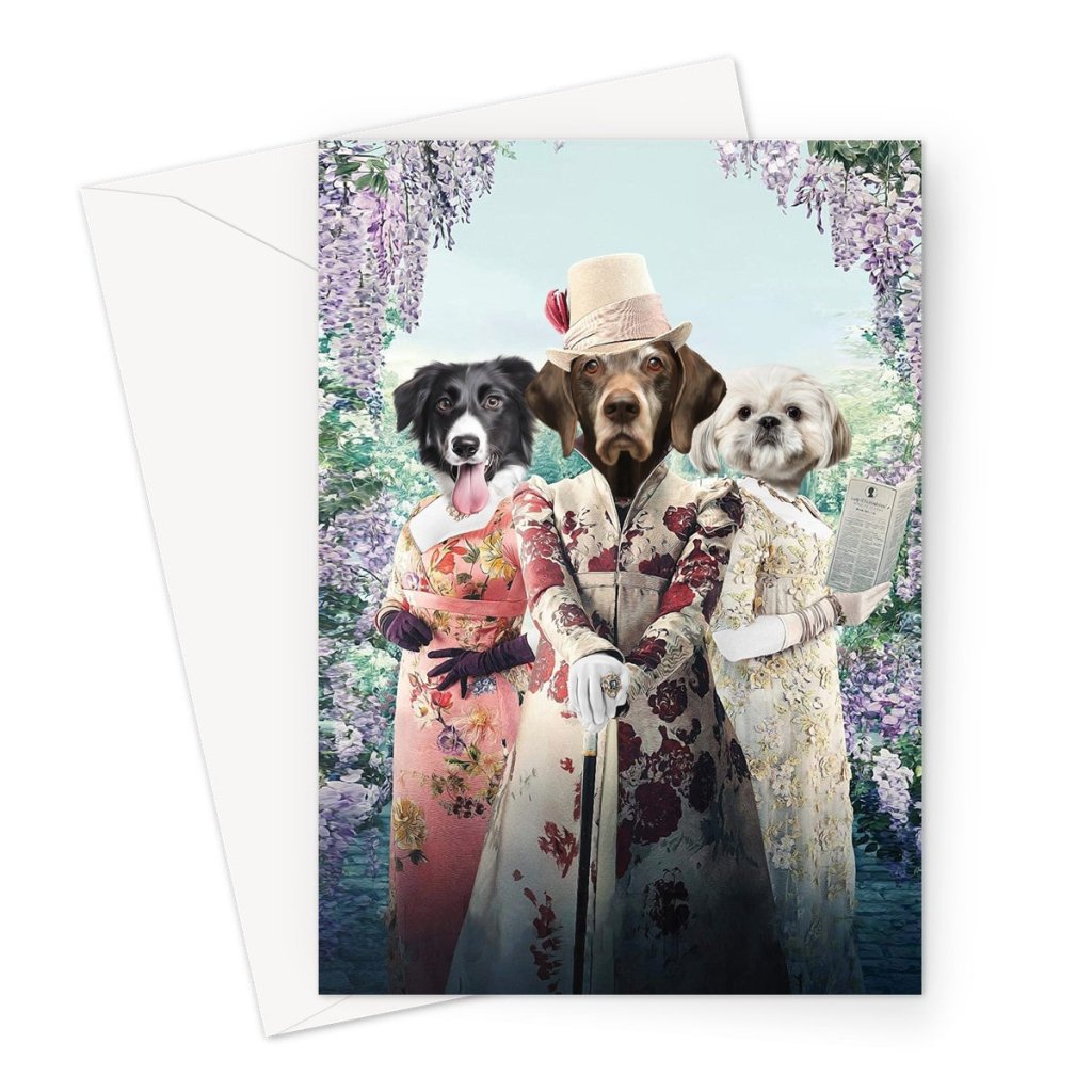Pet Portraits | The Matchmakers (Bridgerton Inspired): Custom Pet Greeting Card | Paw & Glory