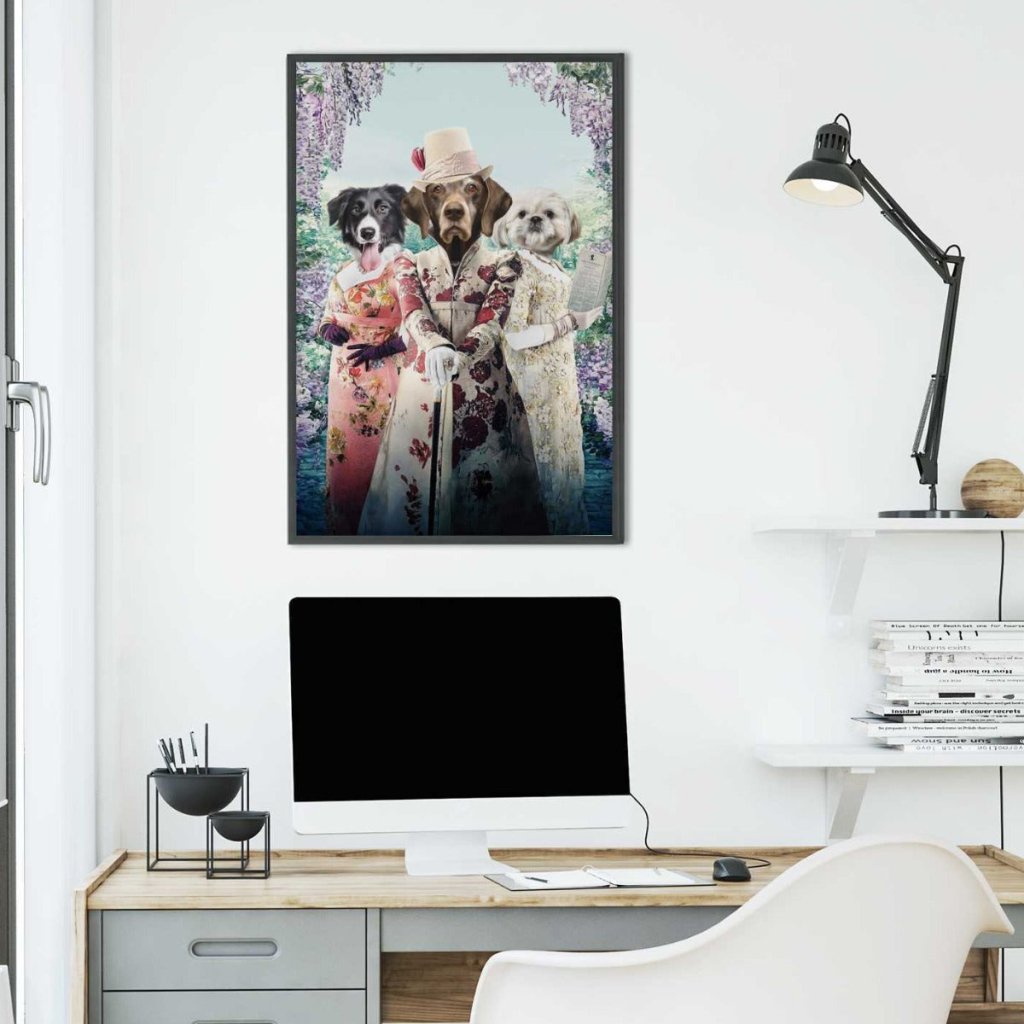 Pet Portraits | The Matchmakers (Bridgerton Inspired): Custom Pet Portrait | Paw & Glory