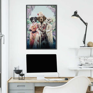 The Matchmakers (Bridgerton Inspired): Custom Pet Portrait - Paw & Glory - Dog Portraits - Pet Portraits