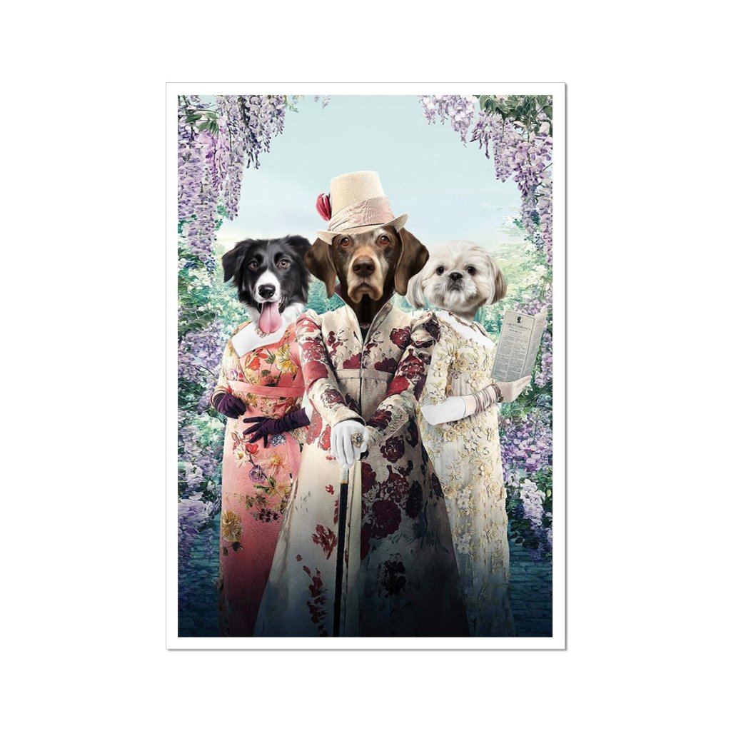 Regency Matchmakers Custom Pet Poster | Custom Pet Portrait Print | Paw & Glory