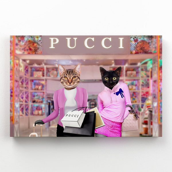 High School Clique Custom Pet Canvas | Custom Pet Portrait Canvas | Paw & Glory