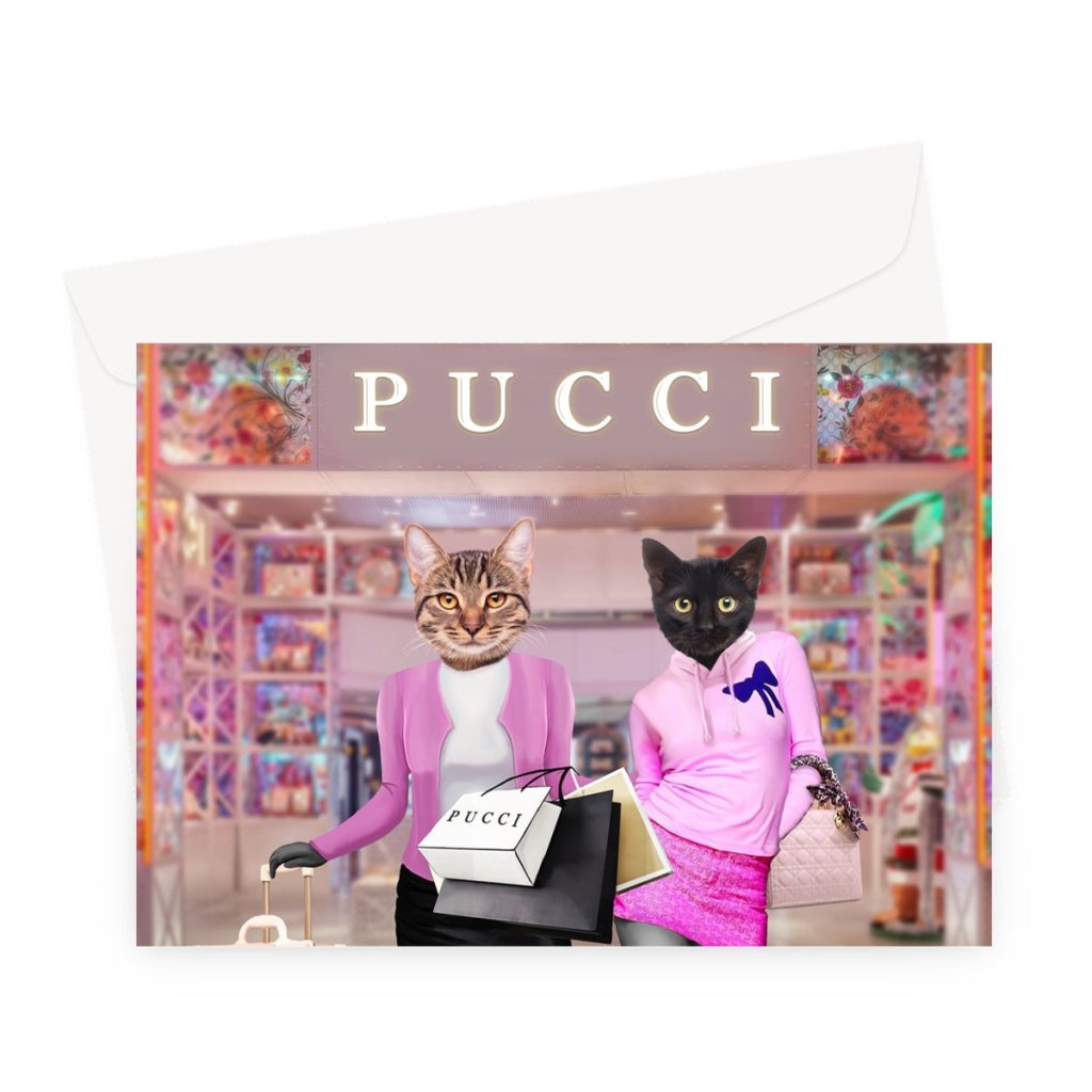 Pet Portraits | The Meanies (Means Girls Inspired): Custom Pet Greeting Card | Paw & Glory