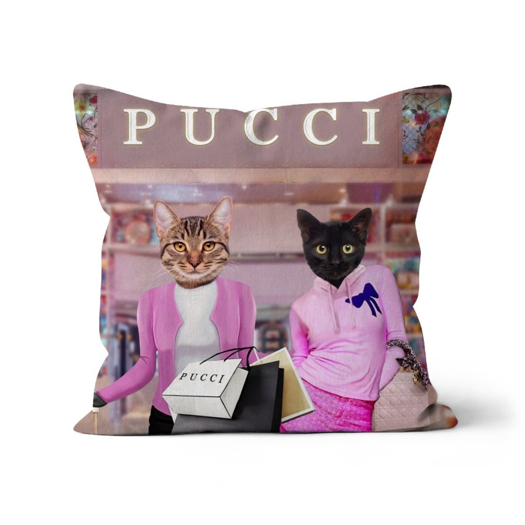 Pet Portraits | The Meanies (Means Girls Inspired): Custom Pet Pillow | Paw & Glory