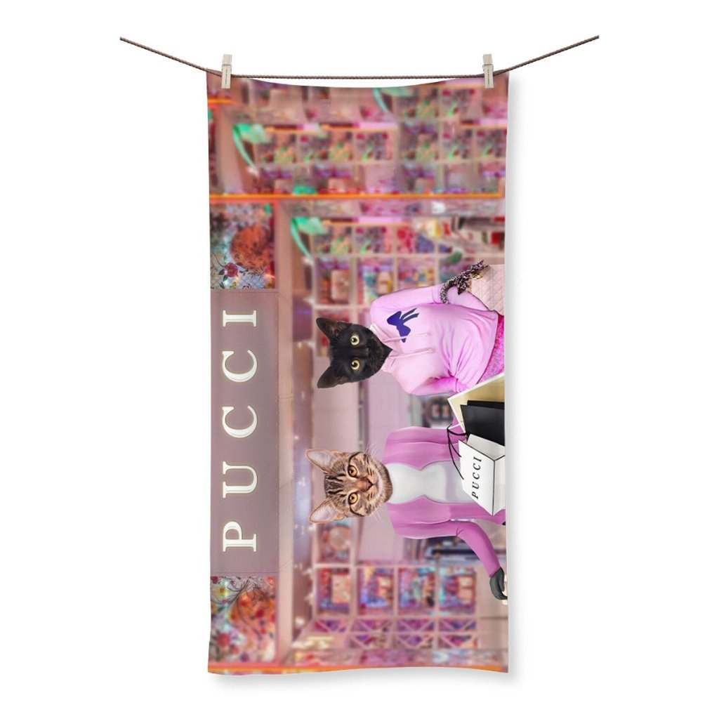High School Clique Custom Pet Towel | Custom Pet Portrait | Paw & Glory