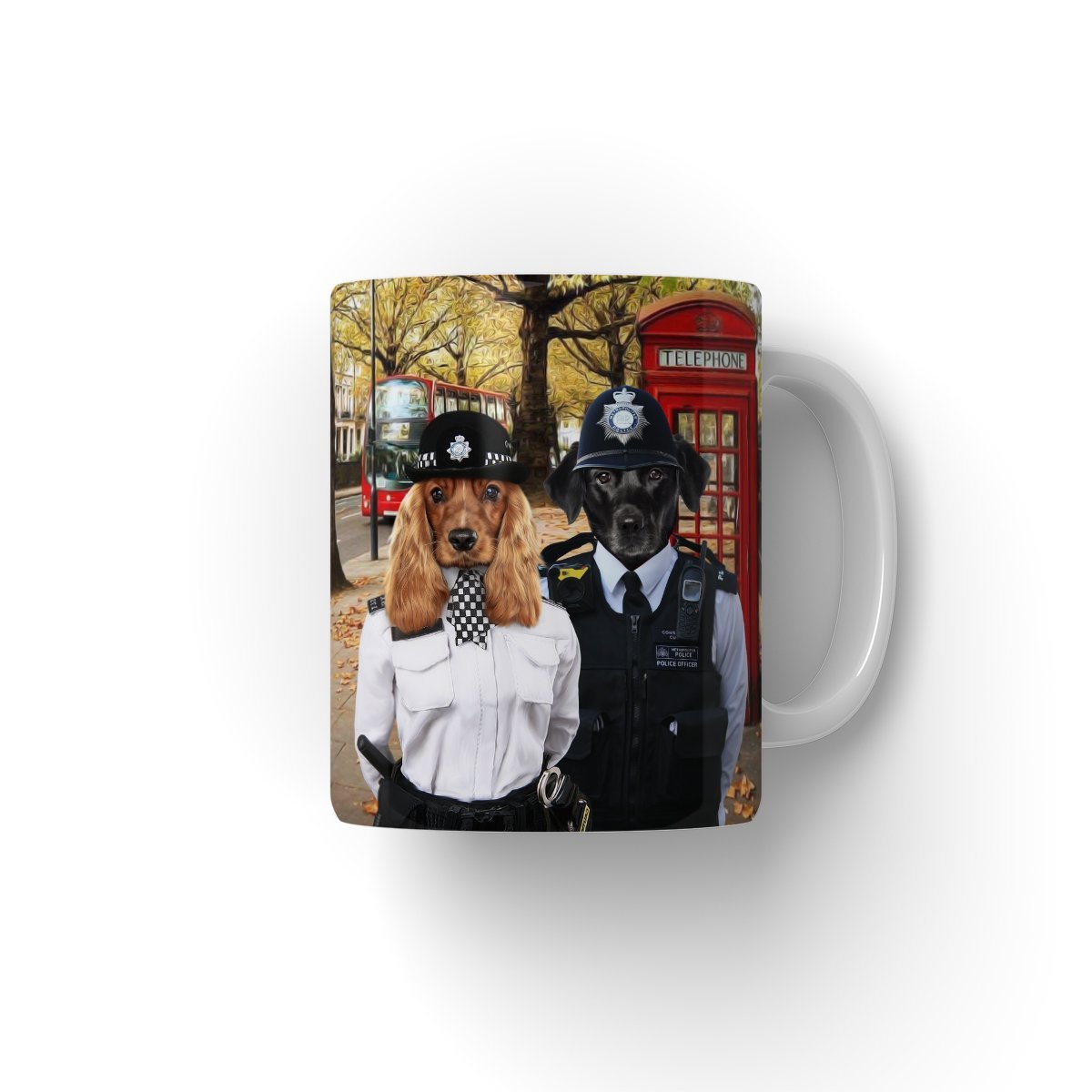 Pet Portraits | The Met Police Officers: Custom Pet Coffee Mug | Paw & Glory