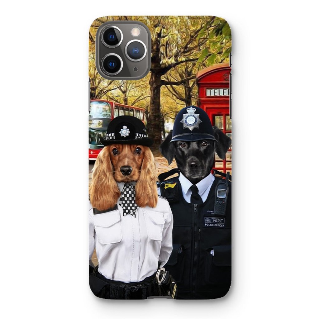Pet Portraits | The Met Police Officers: Custom Pet Phone Case | Paw & Glory