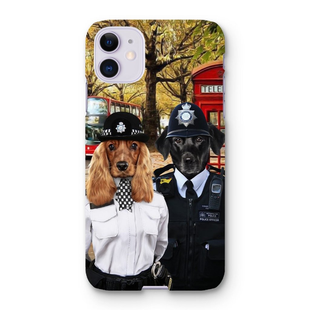 Pet Portraits | The Met Police Officers: Custom Pet Phone Case | Paw & Glory