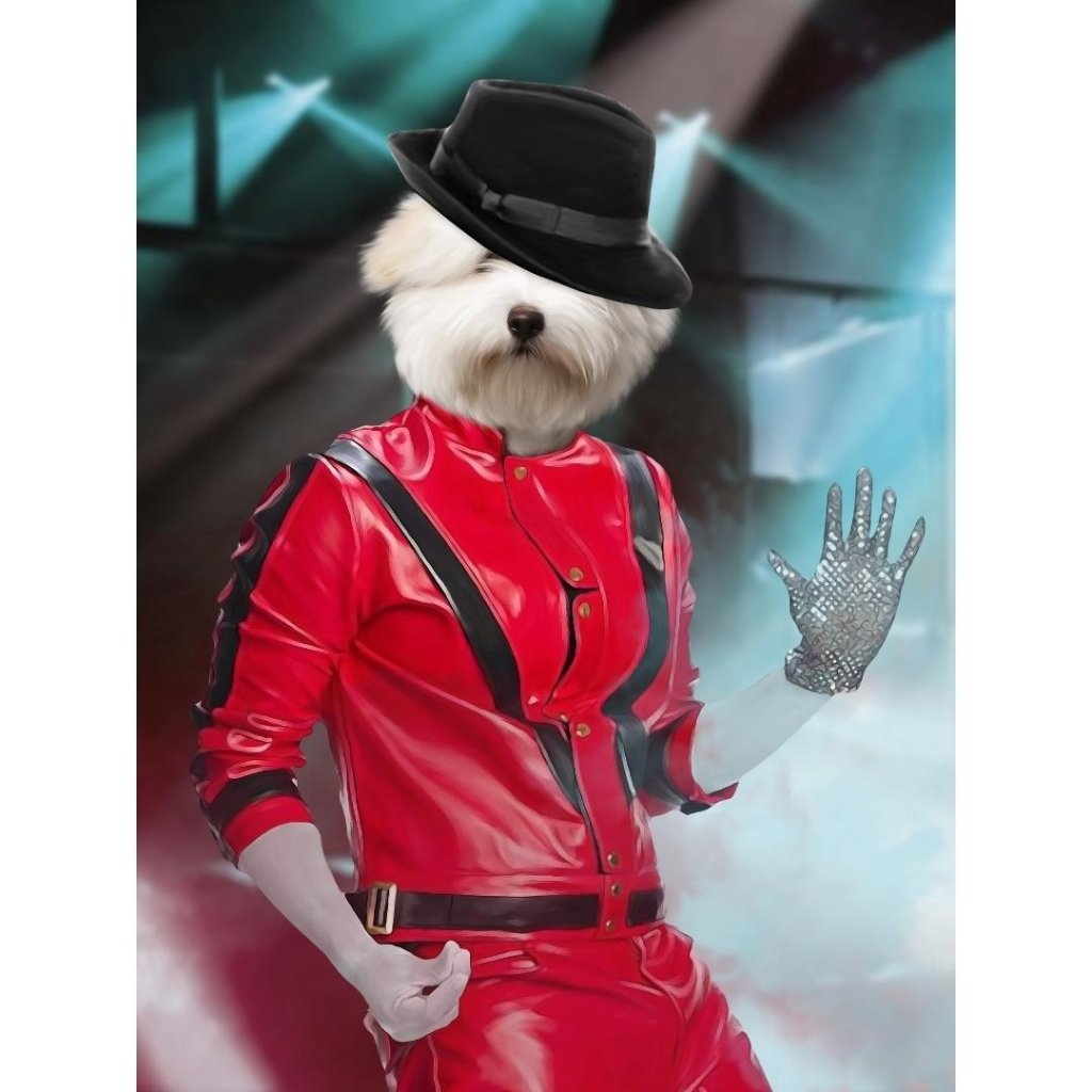Pet Portraits | The Michael Jackson: Custom Digital Download Pet Portrait | Paw & Glory